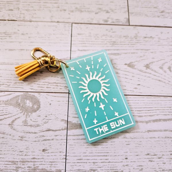 il_fullxfull.7629621961_mt4n Major Arcana Tarot Card Keychains – 6 Bright & Magical Varieties – Keychains – Handmade by ShesSoCrafty Goods