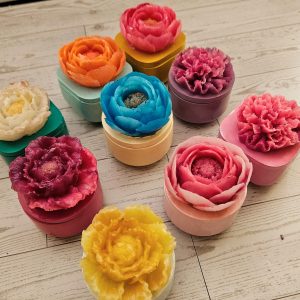 Hand Cast Mini Ring Box - Decorative Floral Trinket Dish – Home Decor – Handmade by ShesSoCrafty Goods