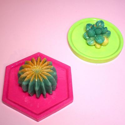 Cactus & Succulent Trinket Dish | Ring Dish | Decorative Tray – Your Choice of Style! – Decorative Trays – Handmade by ShesSoCrafty Goods