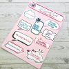 Boundaries Babe Sticker Sheet: Waterproof Vinyl Decals for Journaling – Say It Louder – Handmade by ShesSoCrafty Goods