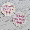 At Least I'm Not a Dick Sticker, Funny Watercolor Vinyl Decal – Uncategorized – Handmade by ShesSoCrafty Goods