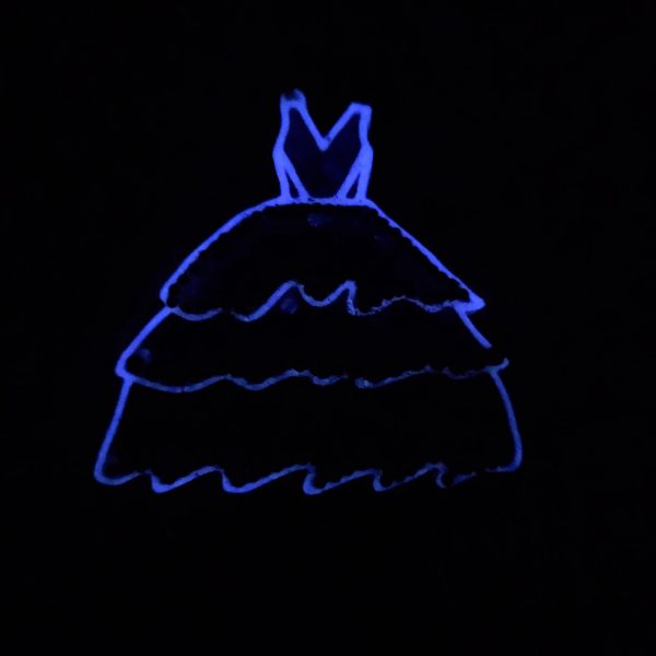 il_fullxfull.7650337499_621g This night is sparkling Eras Dress Glow in the Dark Bag Charm β Keychains β Handmade by ShesSoCrafty Goods