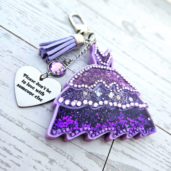 il_fullxfull.7654282381_65j0 This night is sparkling Eras Dress Glow in the Dark Bag Charm β Keychains β Handmade by ShesSoCrafty Goods