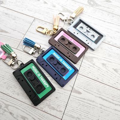 Custom Cassette Bag Charm, NFC Mixtape Keychain, Personalized Anniversary Accessory – Keychains – Handmade by ShesSoCrafty Goods
