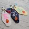 This Is Fine Motel Keychain Bag Charm, Funny Meme Sarcastic Resin Charm – Keychains – Handmade by ShesSoCrafty Goods