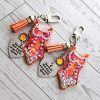 il_fullxfull.7853699924_2rmt Orange Showgirl Era Keychain – Rhinestone Resin Bag Charm with Engraved Quote – Keychains – Handmade by ShesSoCrafty Goods