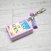 il_fullxfull.7881719542_1ulf Book Bag Charm — Custom Mini Bookish Keychain, Personalized Engraved Cover Charm – Bookish – Handmade by ShesSoCrafty Goods