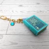 il_fullxfull.7881722296_kgsf Book Bag Charm — Custom Mini Bookish Keychain, Personalized Engraved Cover Charm – Bookish – Handmade by ShesSoCrafty Goods