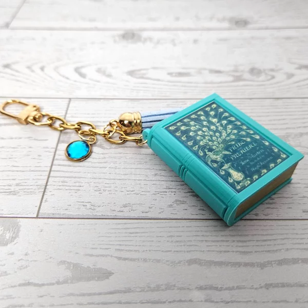 il_fullxfull.7881722296_kgsf Book Bag Charm — Custom Mini Bookish Keychain, Personalized Engraved Cover Charm – Bookish – Handmade by ShesSoCrafty Goods