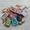 il_fullxfull.7884675140_h7ql Book Bag Charm — Custom Mini Bookish Keychain, Personalized Engraved Cover Charm – Bookish – Handmade by ShesSoCrafty Goods