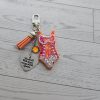 il_fullxfull.7901643659_cstr Orange Showgirl Era Keychain – Rhinestone Resin Bag Charm with Engraved Quote – Keychains – Handmade by ShesSoCrafty Goods