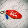 F*ck Trump Motel Keychain Bag Charm, Bold Political Statement – Keychains – Handmade by ShesSoCrafty Goods