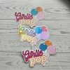 Girlie Pop Lollipop Sticker Holographic Glitter Matte Coquette Decal – Uncategorized – Handmade by ShesSoCrafty Goods