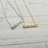 il_fullxfull.7909059768_e6ba Anti-Fascist Bar Necklace, Stainless Steel Resistance Jewelry, Leftist Political Pendant, Punk Engraved Charm – Jewelry – Handmade by ShesSoCrafty Goods