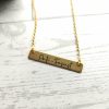 il_fullxfull.7957009863_i6w9 Anti-Fascist Bar Necklace, Stainless Steel Resistance Jewelry, Leftist Political Pendant, Punk Engraved Charm – Jewelry – Handmade by ShesSoCrafty Goods