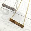 il_fullxfull.7957012121_p7gp Anti-Fascist Bar Necklace, Stainless Steel Resistance Jewelry, Leftist Political Pendant, Punk Engraved Charm – Jewelry – Handmade by ShesSoCrafty Goods