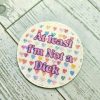 At Least I'm Not a Dick Sticker, Funny Watercolor Vinyl Decal – Uncategorized – Handmade by ShesSoCrafty Goods