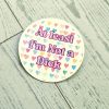 At Least I'm Not a Dick Sticker, Funny Watercolor Vinyl Decal – Uncategorized – Handmade by ShesSoCrafty Goods