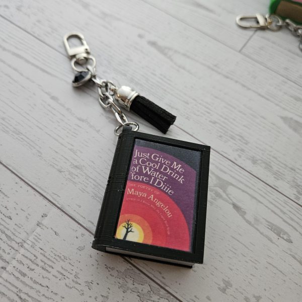 Book Bag Charm — Summer Limited Edition Mini, Custom Cover Bookish Keychain – Bookish – Handmade by ShesSoCrafty Goods