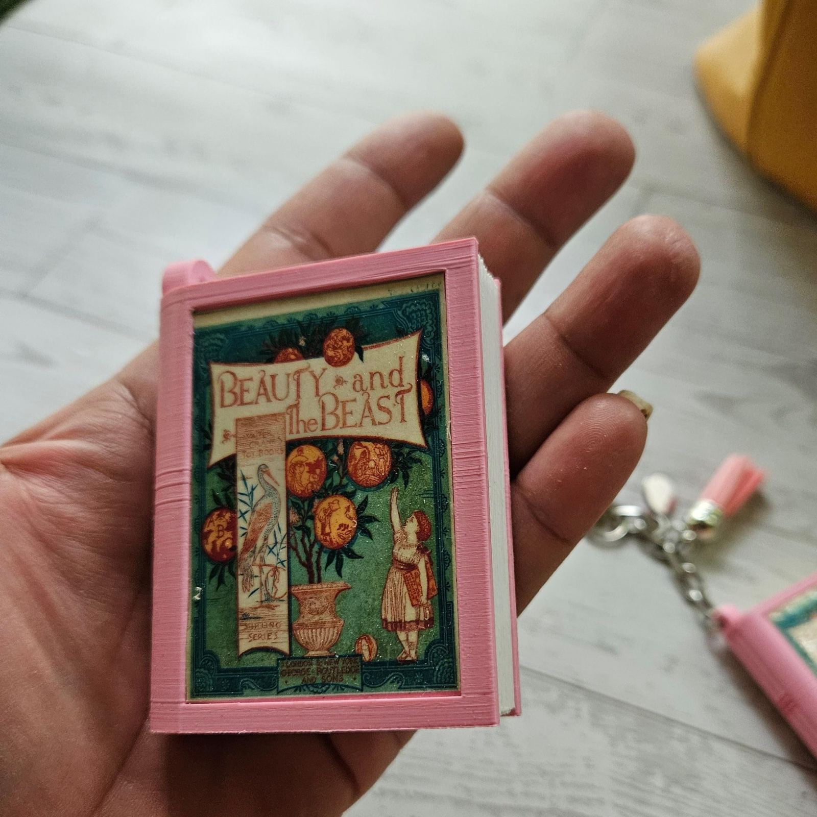 Book Bag Charm Keychain — Large Custom Literary BookTok Charm Book Bag Charm Keychain — Large Custom Literary BookTok Charm – Bookish – Handmade by ShesSoCrafty Goods