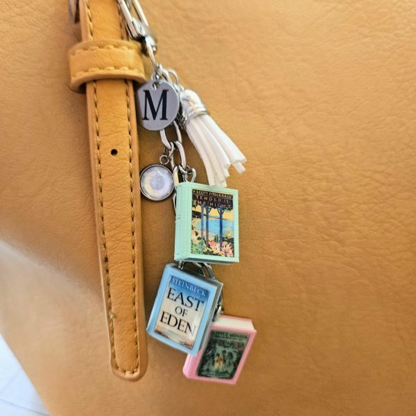 il_fullxfull.8227466745_g6fy Book Bag Charm Set of 3, Custom Cover BookTok Keychain, Engraved Bookish Charm – Bookish – Handmade by ShesSoCrafty Goods