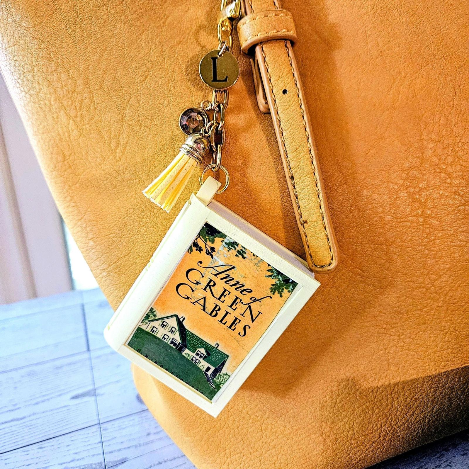 Book Bag Charm Keychain — Large Custom Literary BookTok Charm Book Bag Charm Keychain — Large Custom Literary BookTok Charm – Bookish – Handmade by ShesSoCrafty Goods