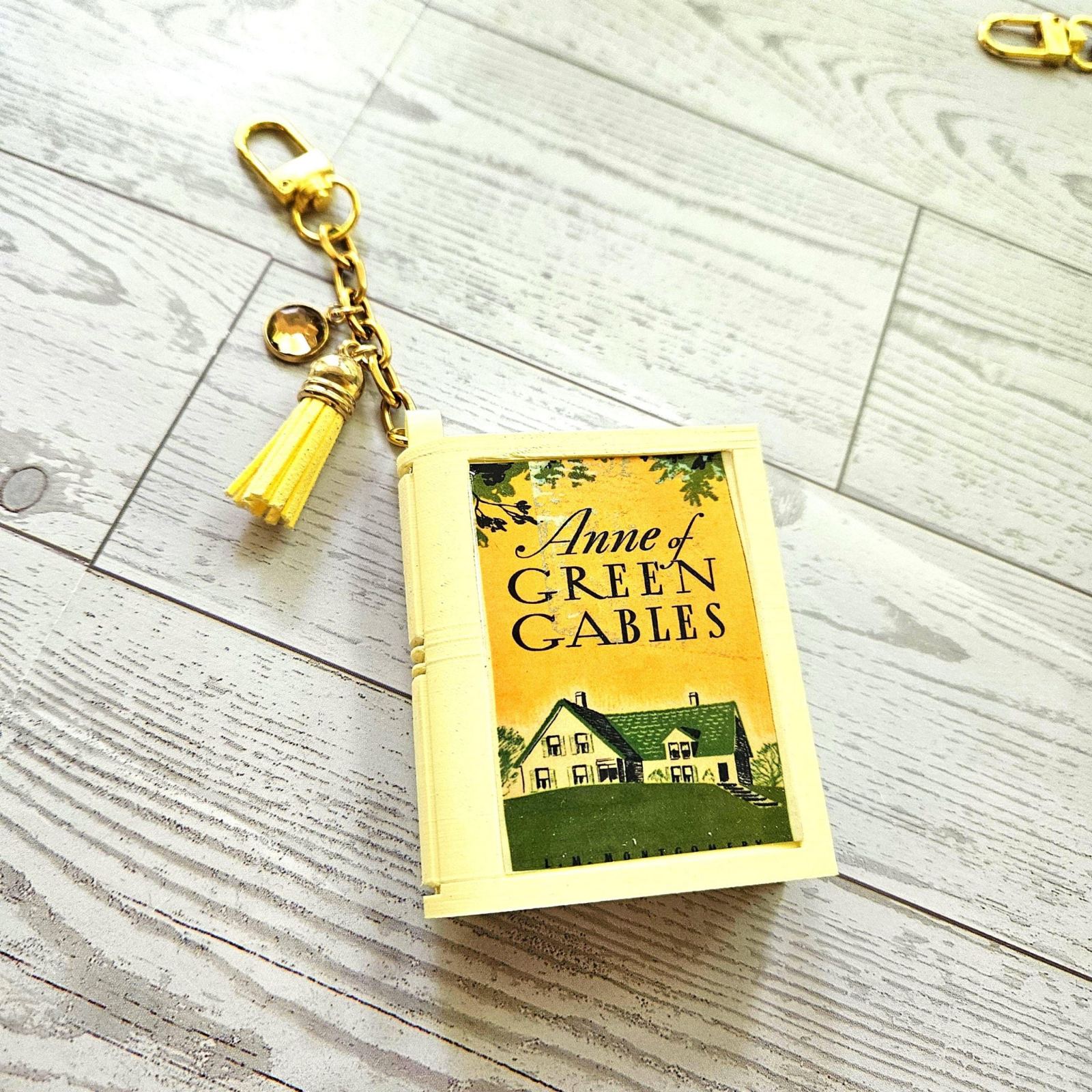 Book Bag Charm Keychain — Large Custom Literary BookTok Charm Book Bag Charm Keychain — Large Custom Literary BookTok Charm – Bookish – Handmade by ShesSoCrafty Goods