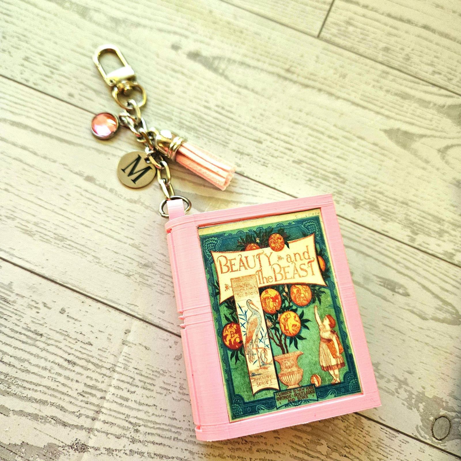Book Bag Charm Keychain — Large Custom Literary BookTok Charm Book Bag Charm Keychain — Large Custom Literary BookTok Charm – Bookish – Handmade by ShesSoCrafty Goods