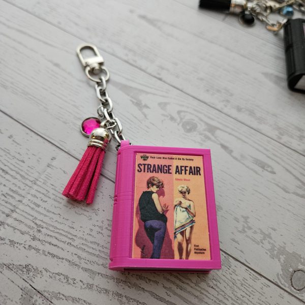 Book Bag Charm — Summer Limited Edition Mini, Custom Cover Bookish Keychain – Bookish – Handmade by ShesSoCrafty Goods