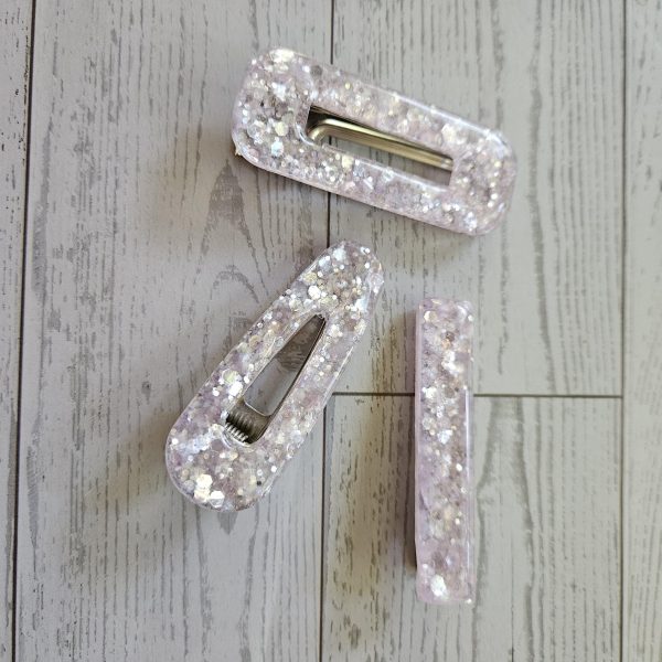 il_fullxfull.8252650870_b2m6 Disco Confetti Resin Hair Clips Set, Chunky Glitter Alligator Clips – Uncategorized – Handmade by ShesSoCrafty Goods