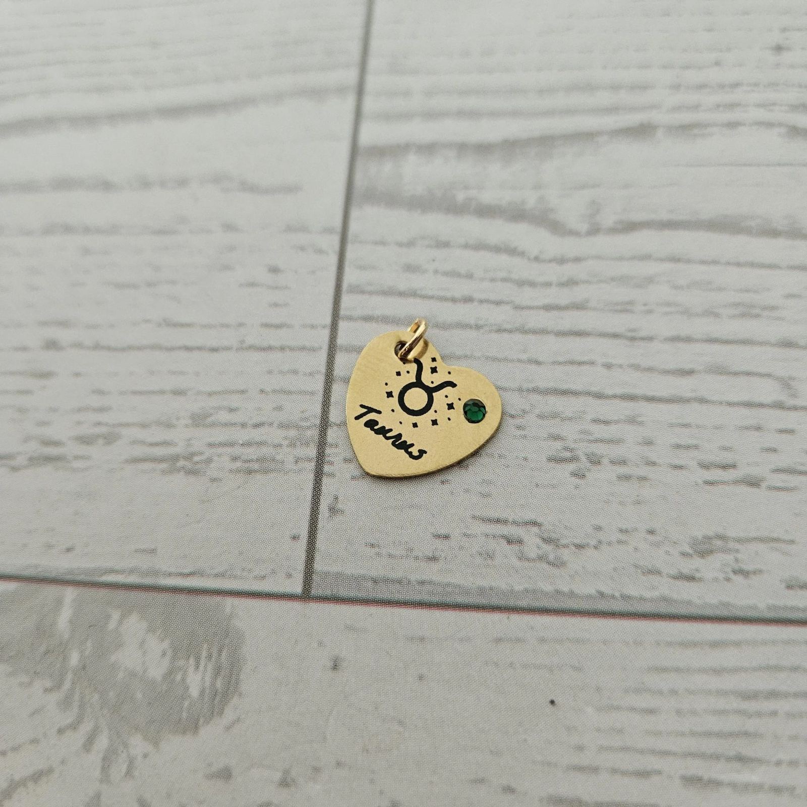 Zodiac Heart Necklace, Initial & Birthstone Charm, Personalized Astrology Pendant Zodiac Heart Necklace, Initial & Birthstone Charm, Personalized Astrology Pendant – Jewelry – Handmade by ShesSoCrafty Goods
