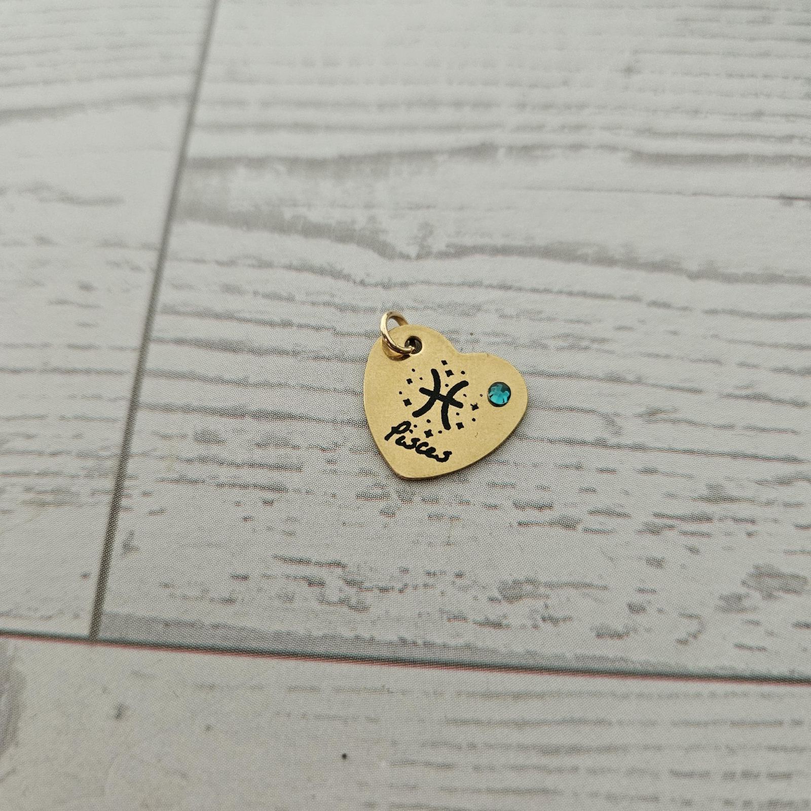 Zodiac Heart Necklace, Initial & Birthstone Charm, Personalized Astrology Pendant Zodiac Heart Necklace, Initial & Birthstone Charm, Personalized Astrology Pendant – Jewelry – Handmade by ShesSoCrafty Goods