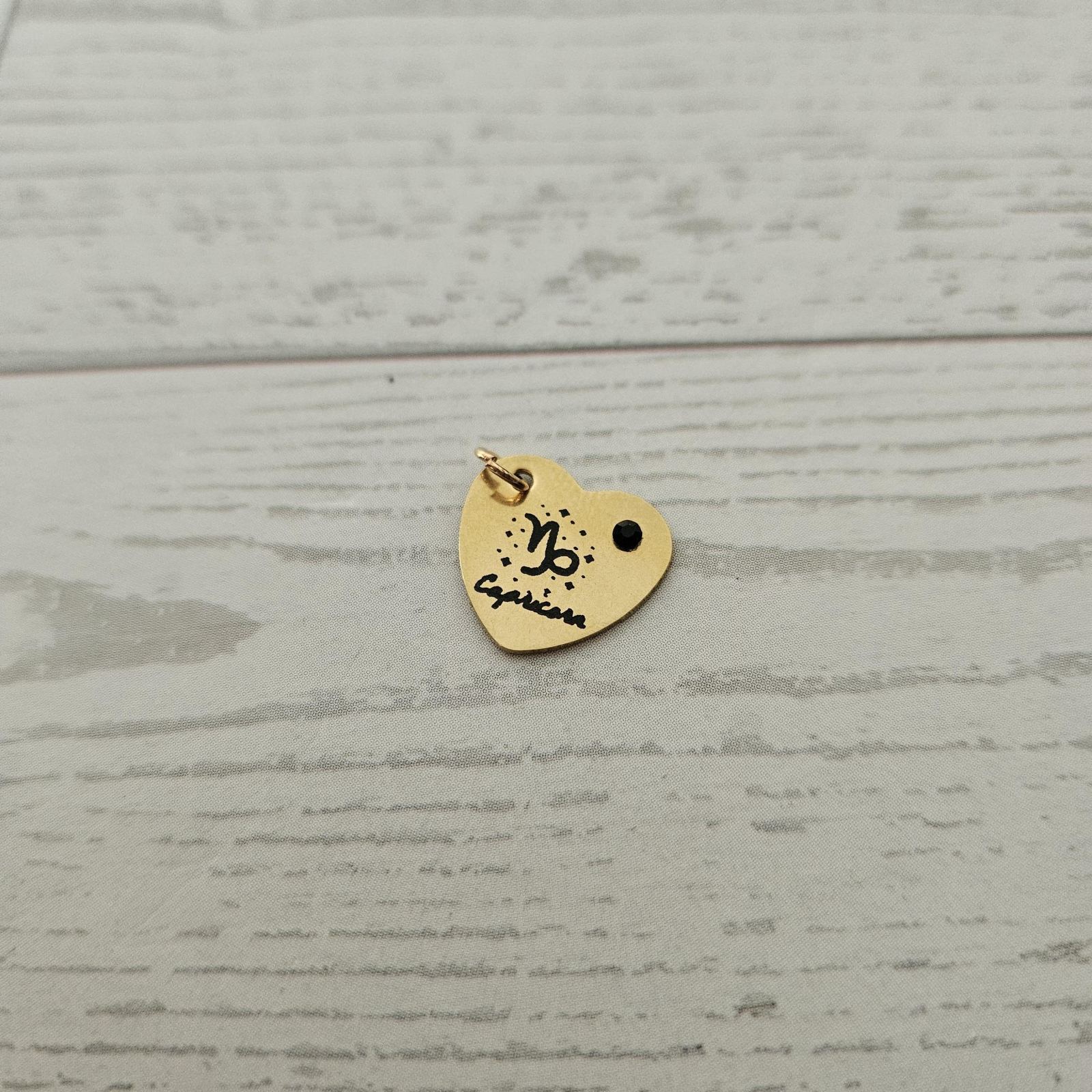 Zodiac Heart Necklace, Initial & Birthstone Charm, Personalized Astrology Pendant Zodiac Heart Necklace, Initial & Birthstone Charm, Personalized Astrology Pendant – Jewelry – Handmade by ShesSoCrafty Goods