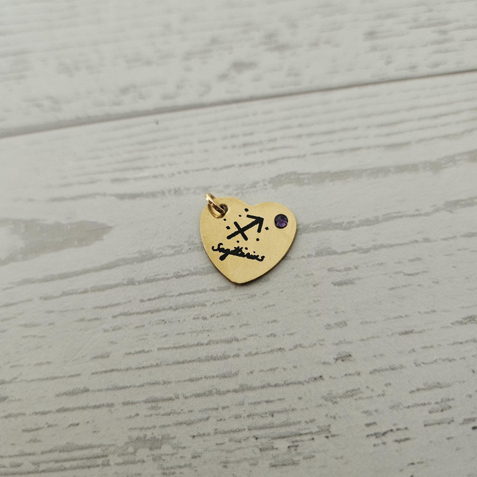 Zodiac Heart Necklace, Initial & Birthstone Charm, Personalized Astrology Pendant Zodiac Heart Necklace, Initial & Birthstone Charm, Personalized Astrology Pendant – Jewelry – Handmade by ShesSoCrafty Goods