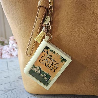 Book Bag Charm Keychain — Large Custom Literary BookTok Charm – Bookish – Handmade by ShesSoCrafty Goods