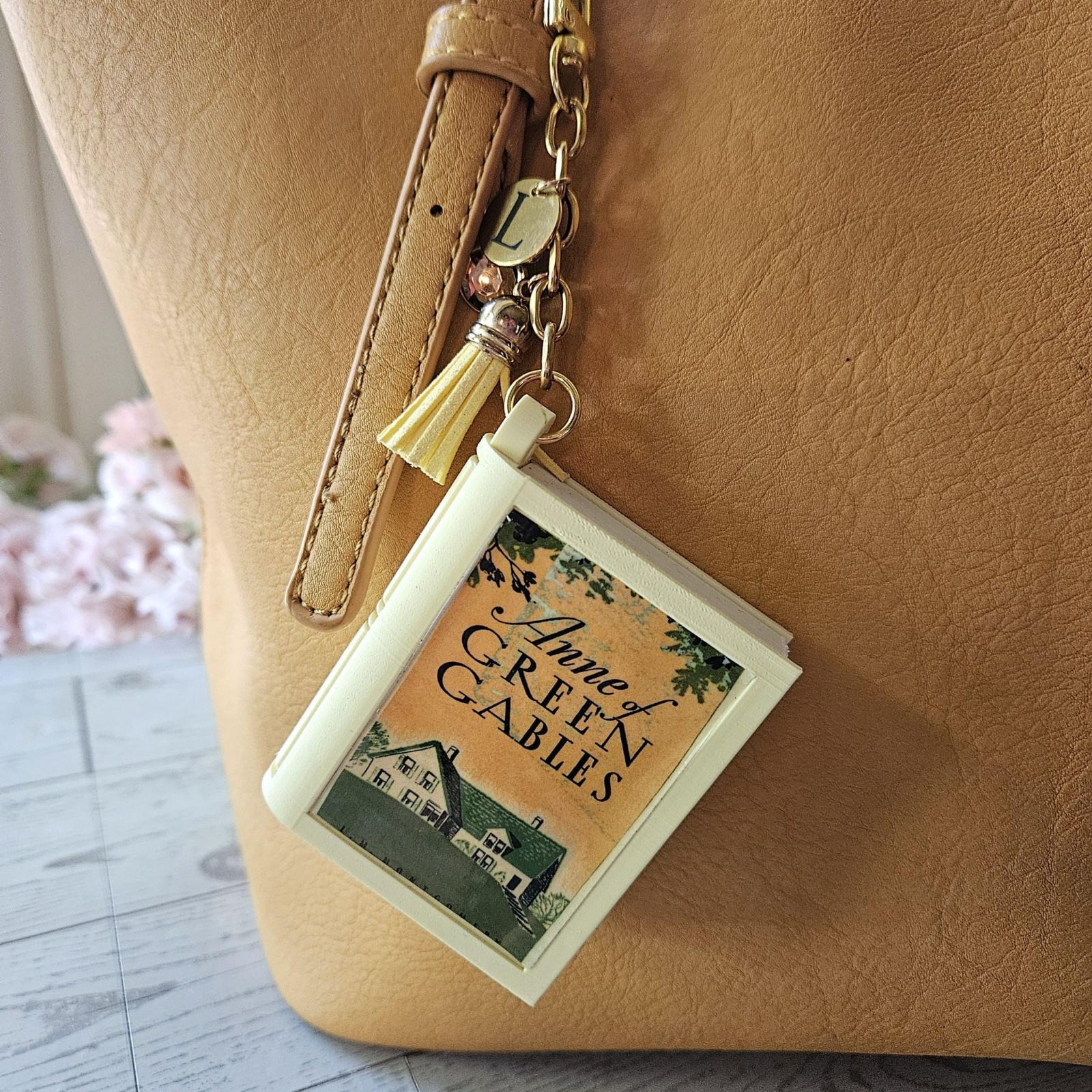 Book Bag Charm Keychain — Large Custom Literary BookTok Charm Book Bag Charm Keychain — Large Custom Literary BookTok Charm – Bookish – Handmade by ShesSoCrafty Goods