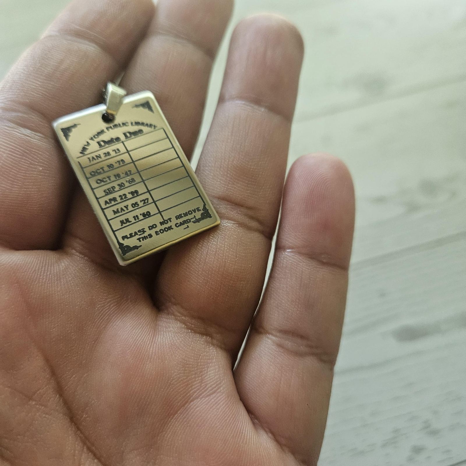 Personalized Library Due Date Necklace, Custom Engraved Library Card Pendant, Vintage Bookish Jewelry Personalized Library Due Date Necklace, Custom Engraved Library Card Pendant, Vintage Bookish Jewelry – Bookish – Handmade by ShesSoCrafty Goods