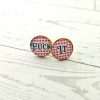Fuck This Love It Stud Earrings, Conversation Heart Swear Word Set – Earrings – Handmade by ShesSoCrafty Goods